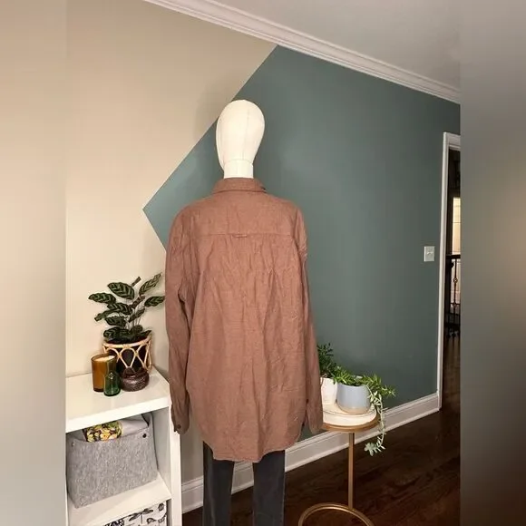 Royal Robbins XL Men’s Button-Up Shirt Rugged Outdoor Style 100% Cotton Brown - Picture 4 of 11